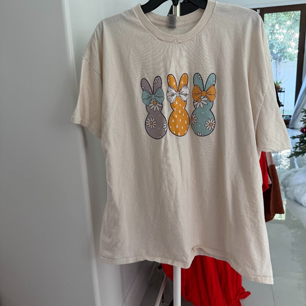 Easter bunnies tee shirt